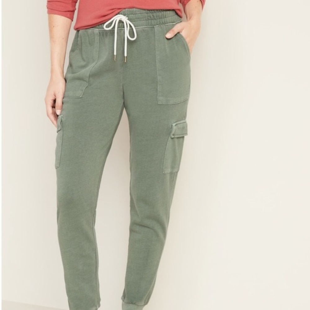 Green sweatpants